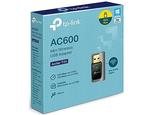 TP LINK Archer T2U Adaptateur USB sans fil double bande (AC600)