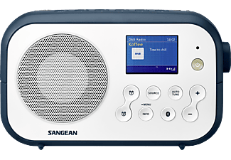 SANGEAN DPR-42BT - Digital-Radio (DAB, DAB+, FM, Weiss/Blau)