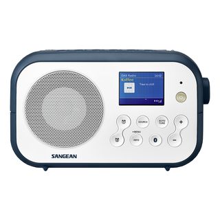 SANGEAN DPR-42BT - Radio numérique (DAB, DAB+, FM, Blanc/Bleu)