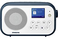 SANGEAN DPR-42BT - Radio digitale (DAB, DAB+, FM, Bianco/Blu)