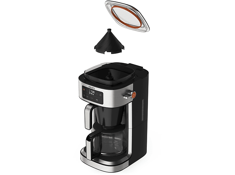 Thumbnail - KRUPS KM760D Aroma Partner Kaffeemaschine Schwarz/Edelstahl-Applikationen