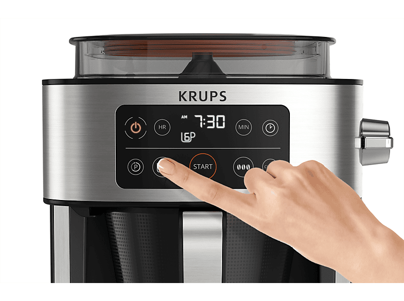 Thumbnail - KRUPS KM760D Aroma Partner Kaffeemaschine Schwarz/Edelstahl-Applikationen
