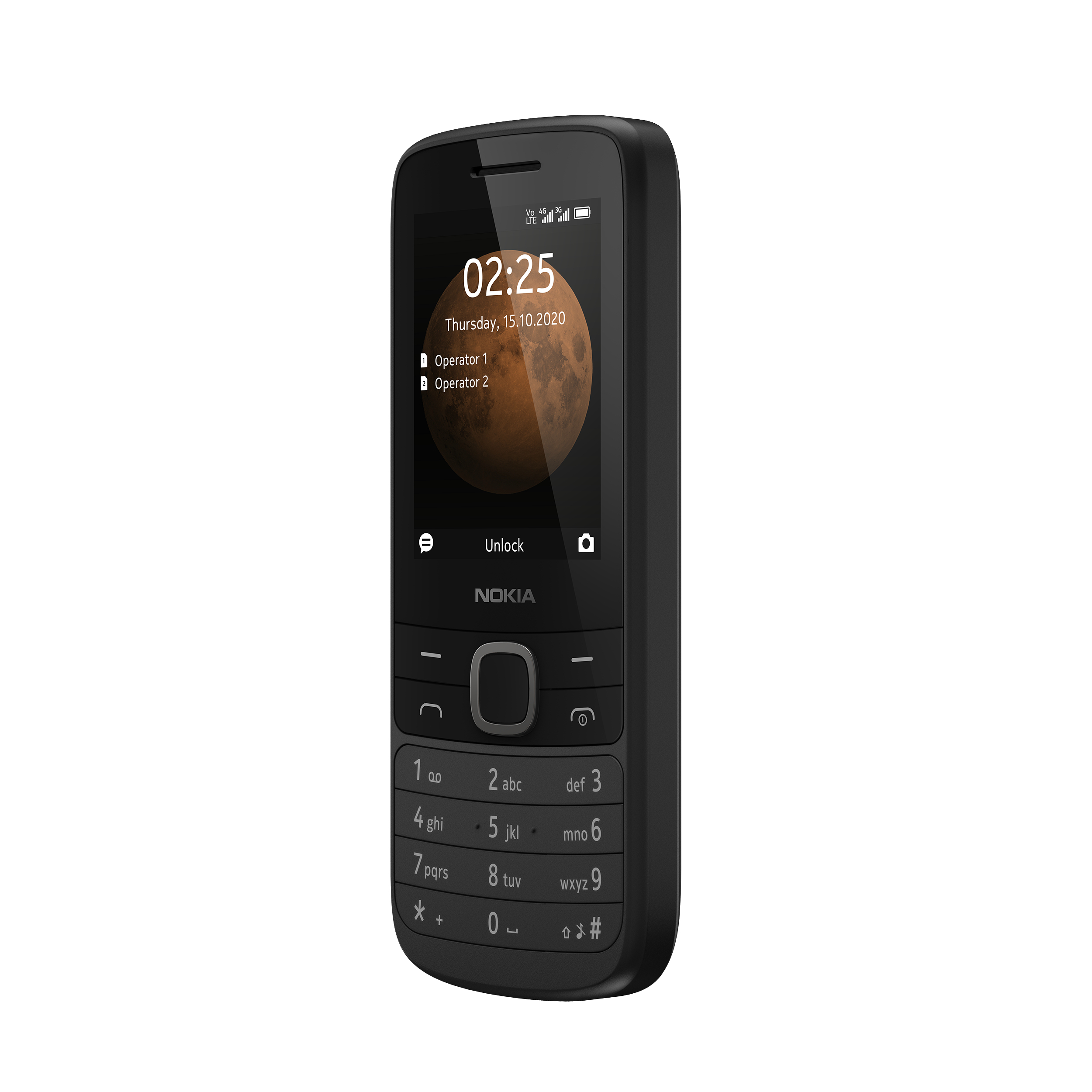NOKIA 225 4G DS BLACK Smartphone, Schwarz