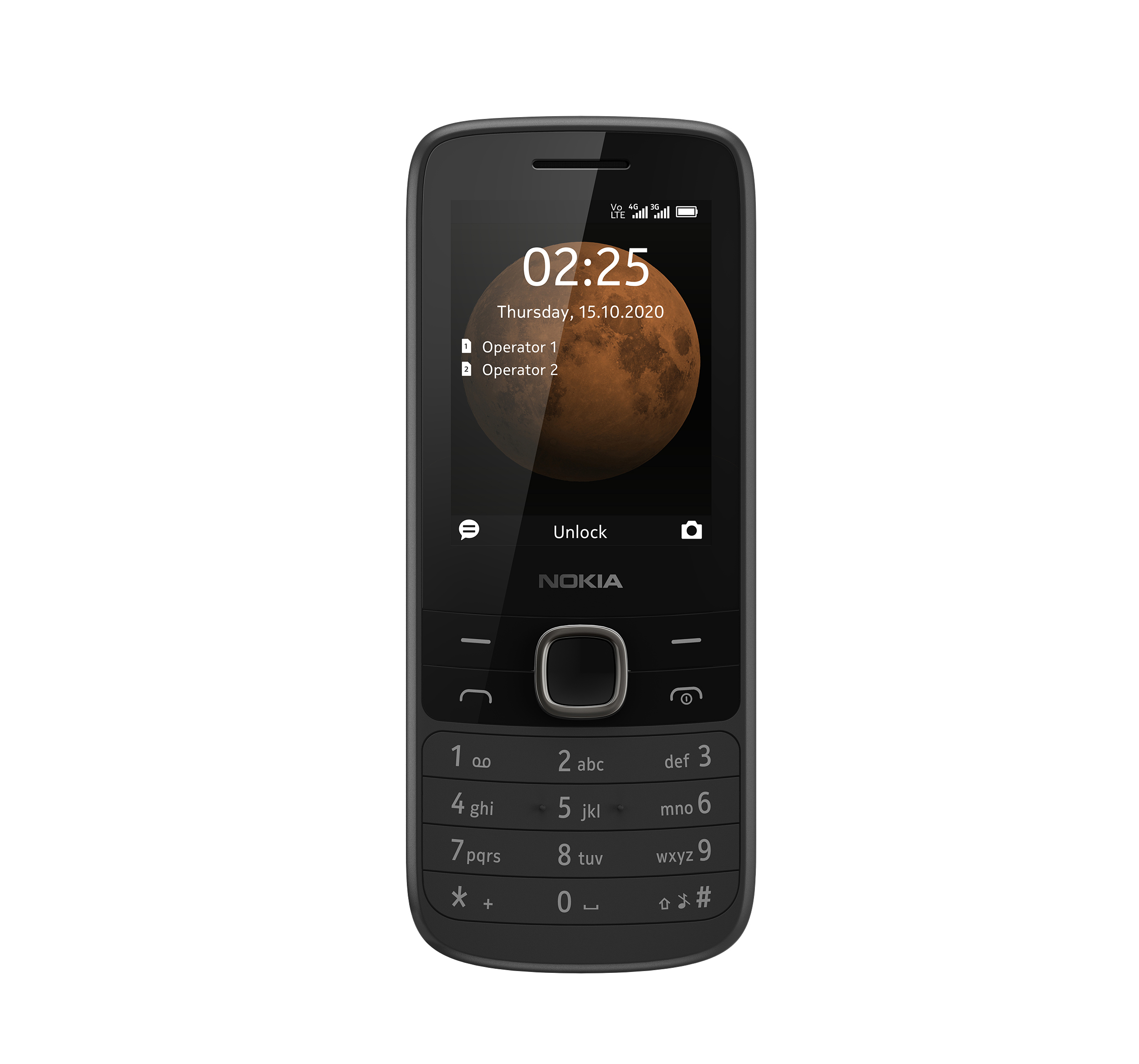 NOKIA 225 4G DS BLACK Smartphone, Schwarz