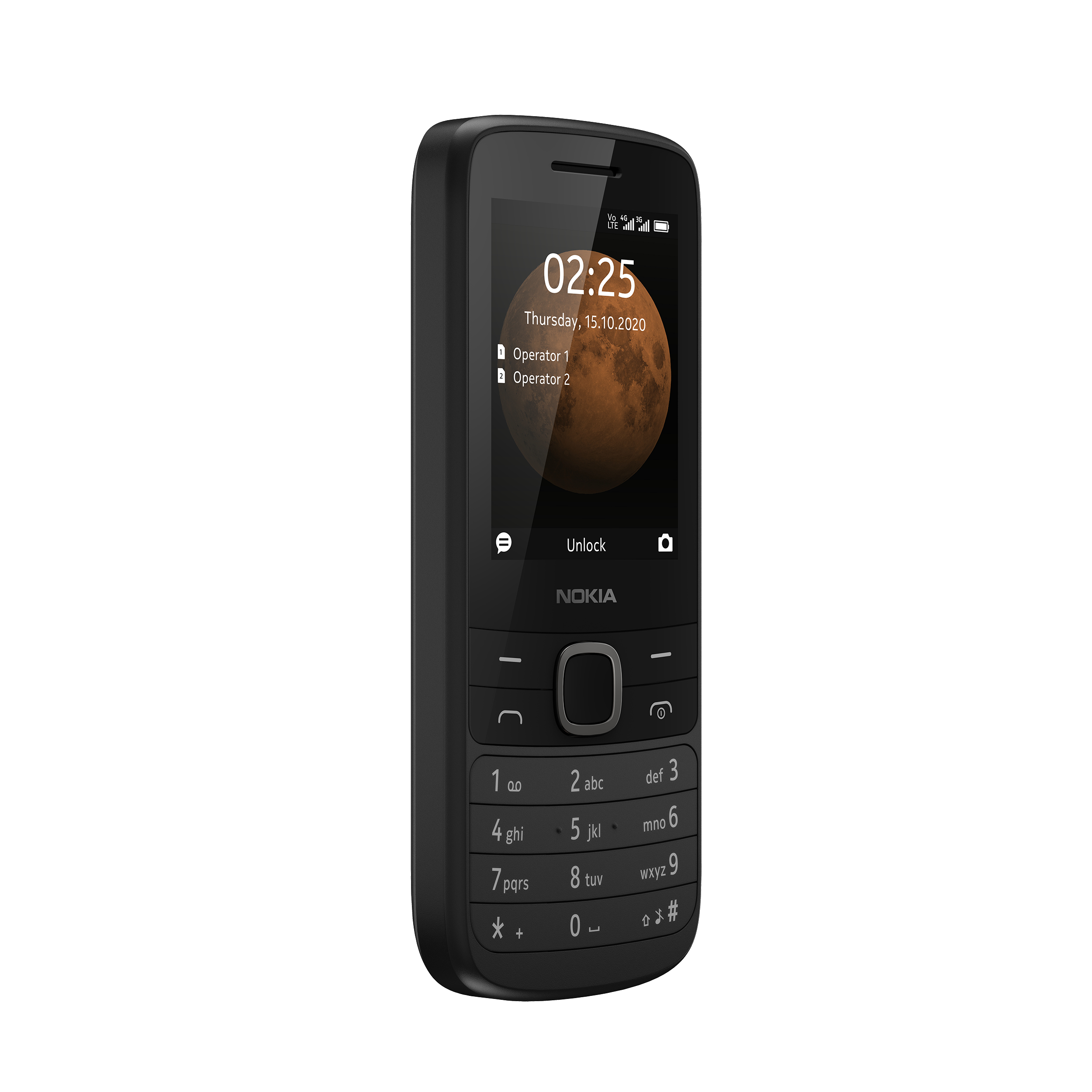 NOKIA 225 4G DS BLACK Smartphone, Schwarz