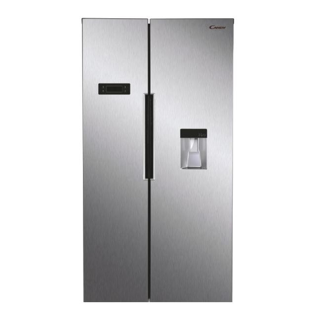 REACONDICIONADO Frigorífico americano - Candy CHSBSO 6174XWD, 518l, No Frost, Inverter, 177cm, Dispensador agua, Inox