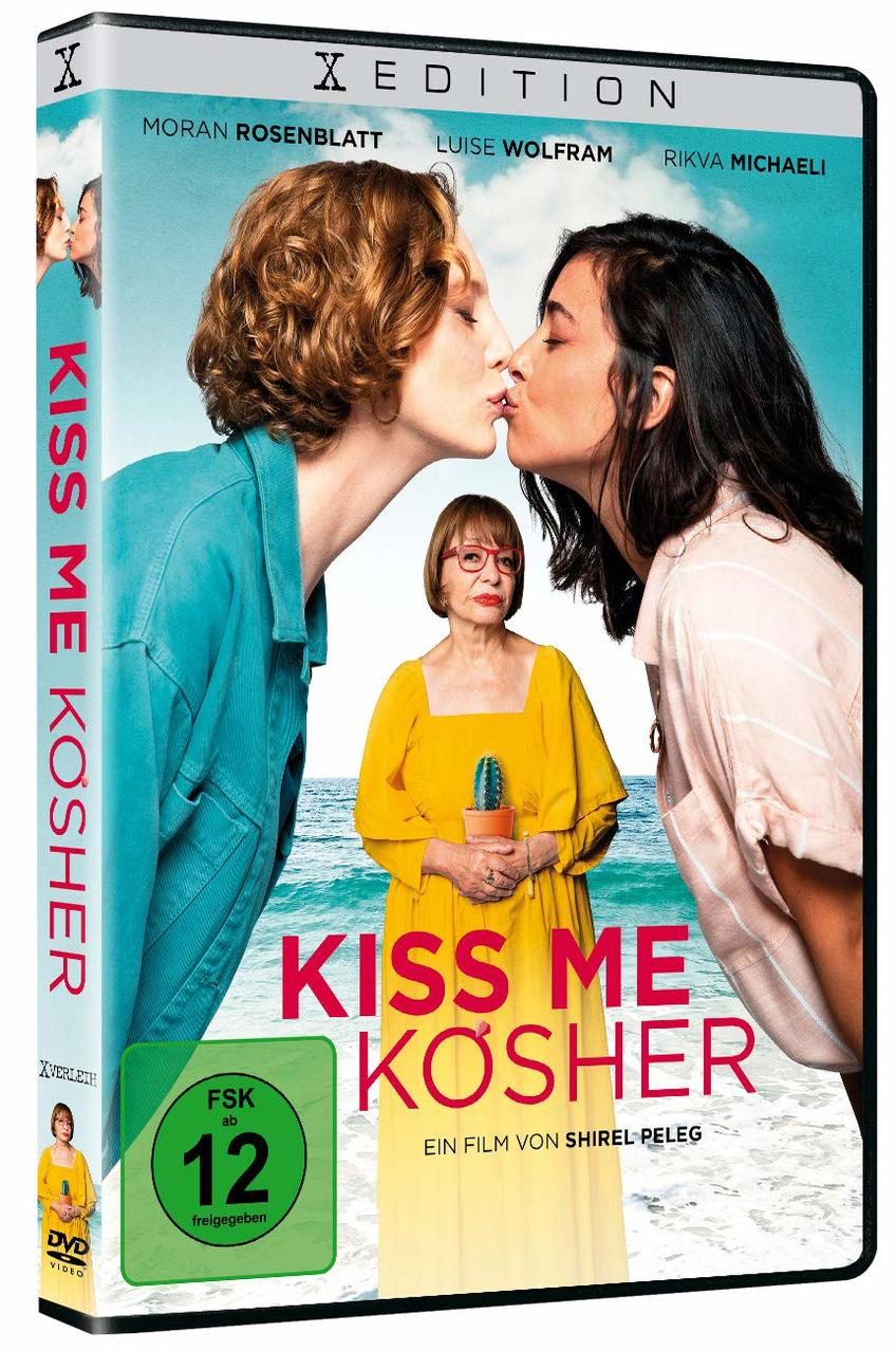 DVD-Cover eines Films mit zwei küssenden Frauen und einer älteren Frau in der Mitte.