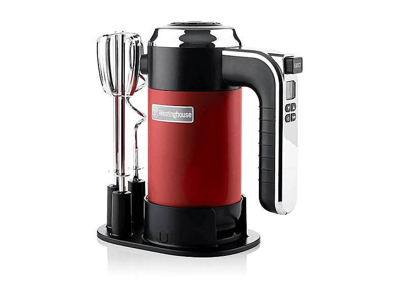 Batidora De Mano Westinghouse Retro 600W - 5 Velocidades + Turbo, Pie Desmontable Acero Inoxidable, Azul