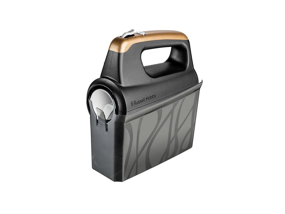 Amasadora de mano - Russel Hobbs Mixer Swirl Onyx, 350 W, 5 velocidades, Modo Turbo Boost, Negro