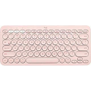 LOGITECH Tastatur K380 Multi-Device Bluetooth, Kabellos, QWERTZ, Rose