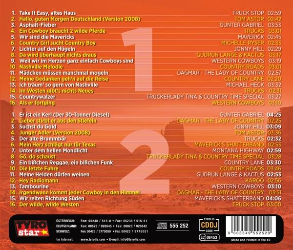 CD-Rückseite mit Trackliste. Enthält deutschsprachige Songs mit Titeln wie 'Hallo, guten Morgen Deutschland'.
