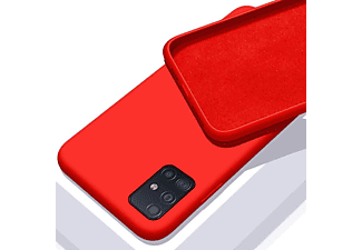 CASE AND PRO Premium szilikon tok, Samsung A72, Piros