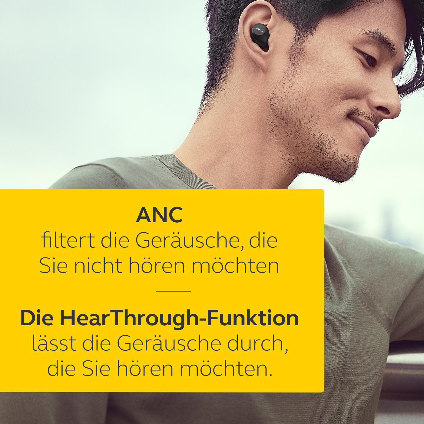 JABRA ELITE 85T mit Jabra ADVANCED ANC, In-ear Kopfhörer Bluetooth Schwarz