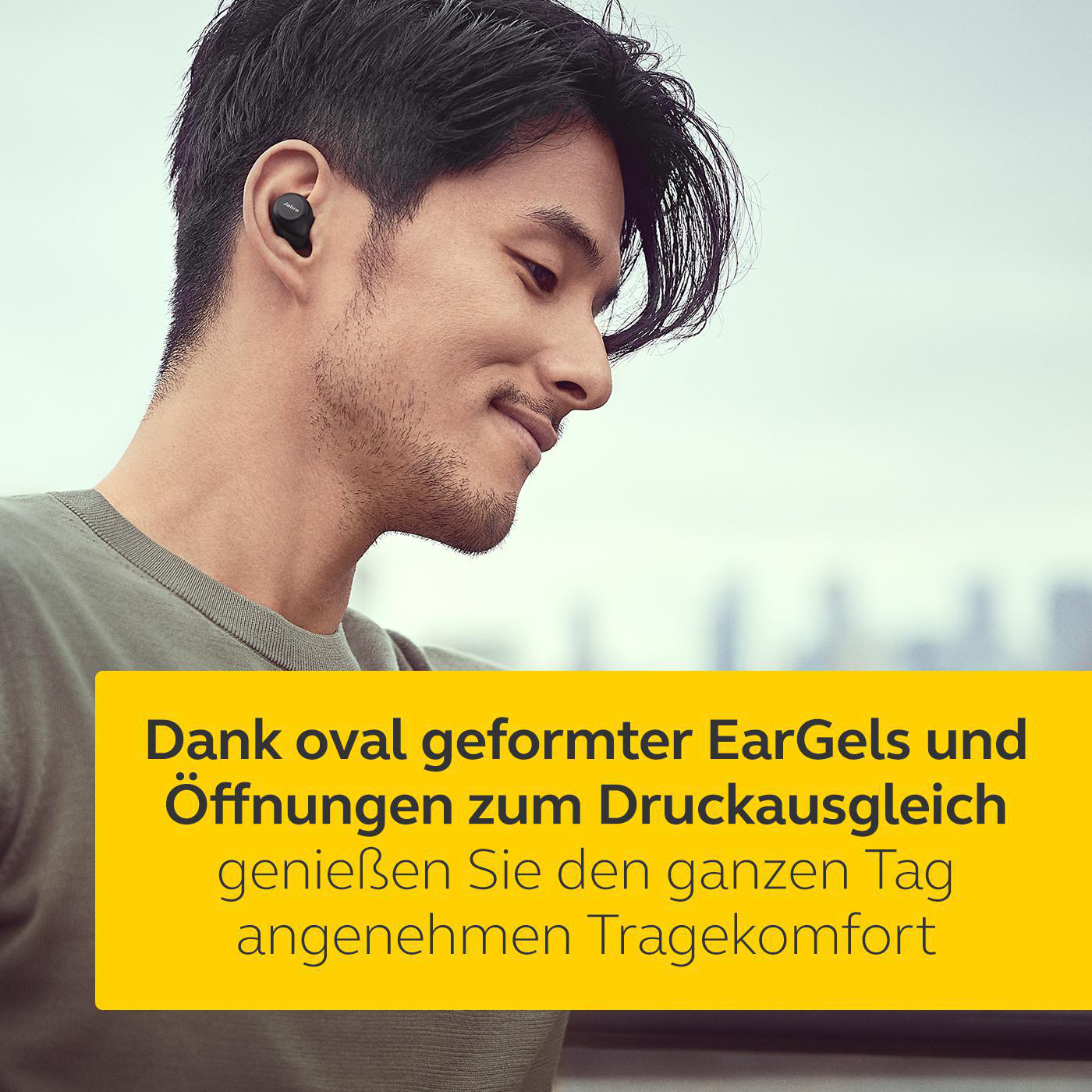 JABRA ELITE 85T mit Jabra ADVANCED ANC, In-ear Kopfhörer Bluetooth Schwarz