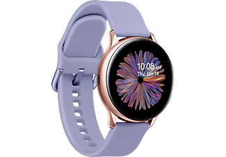 SAMSUNG Galaxy Watch Active2 BT 40mm - Smartwatch (20 mm, Silikon, Roségold/Violett)