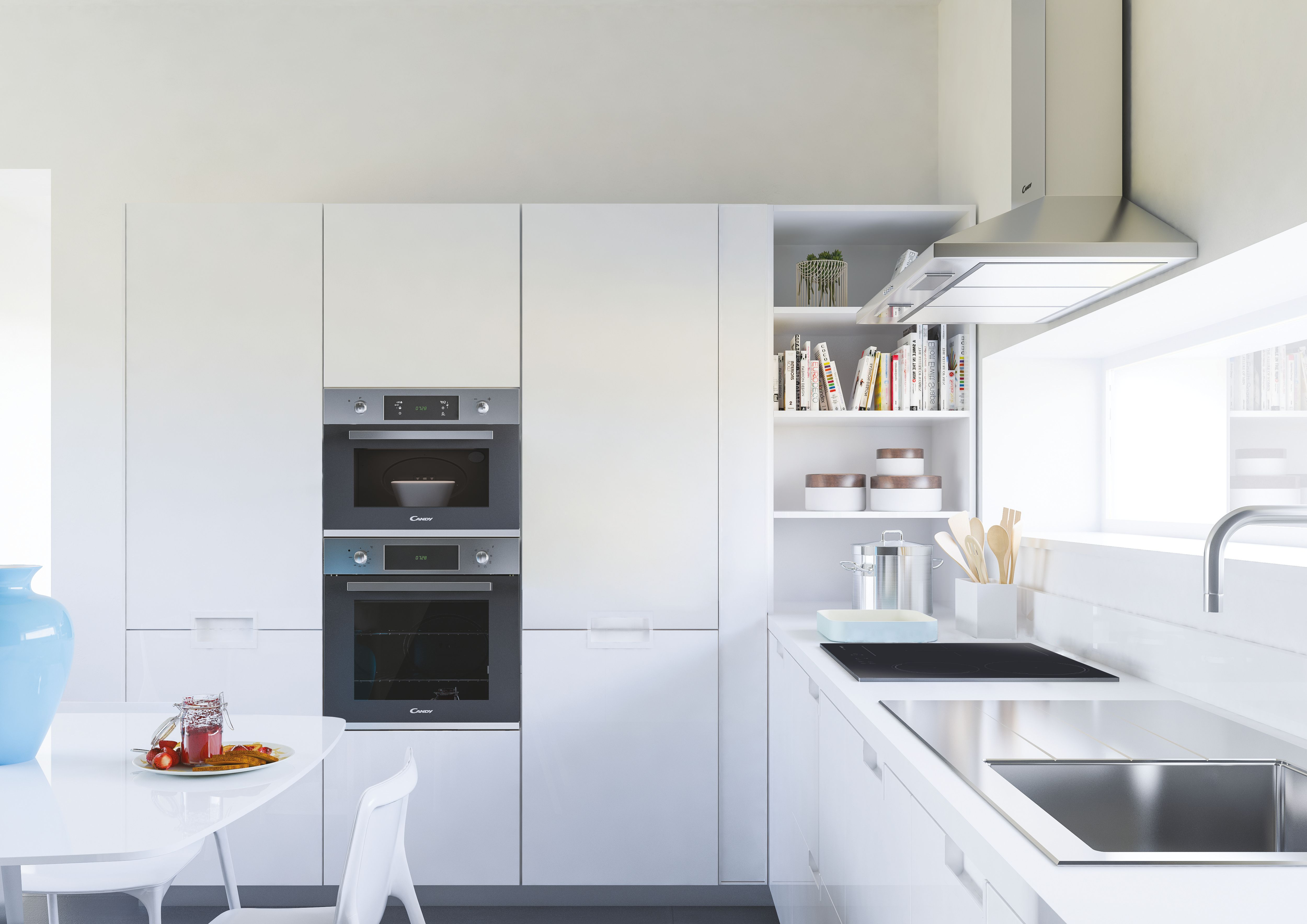 Microondas integrable - Candy MIG440VTX, Grill, 3350W, 5 niveles, 44l, Plato giratorio 36cm, Inox