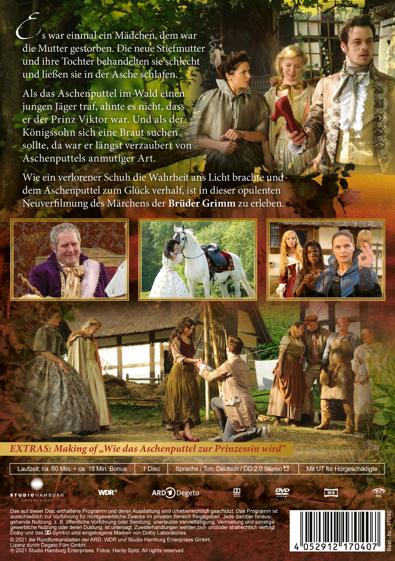 DVD-Hülle mit Standbildern aus einem Film mit deutschem Text.