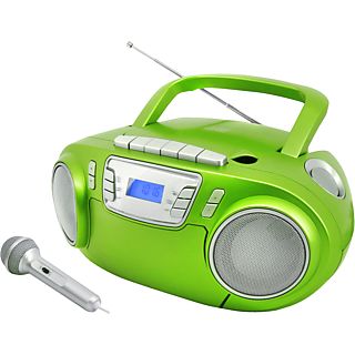 SOUNDMASTER SCD5800GR - Enregistreur de cassette radio CD (FM, Vert)