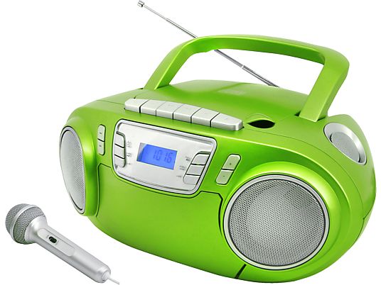 SOUNDMASTER SCD5800GR - Registratore di cassette radio CD (FM, Verde)