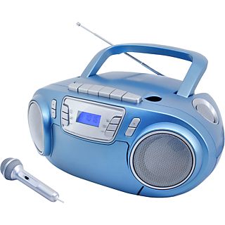 SOUNDMASTER SCD5800BL - CD-Radiokassettenrekorder (FM, Blau)