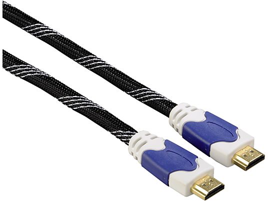 HAMA 00011910 - HDMI-Kabel (Schwarz/Weiss/Blau)