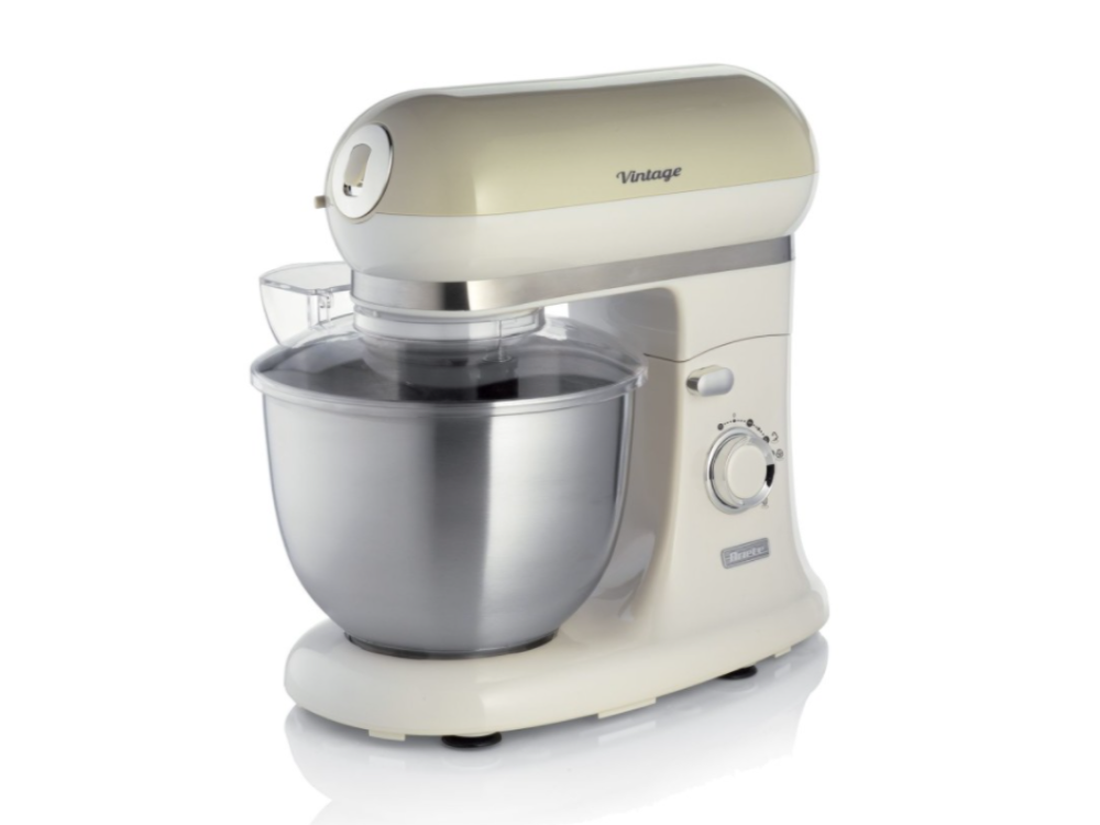 Robot de cocina - Ariete 1588 Vintage Crema, 2400 W, 5.5 l, 7 Velocidades, Beige