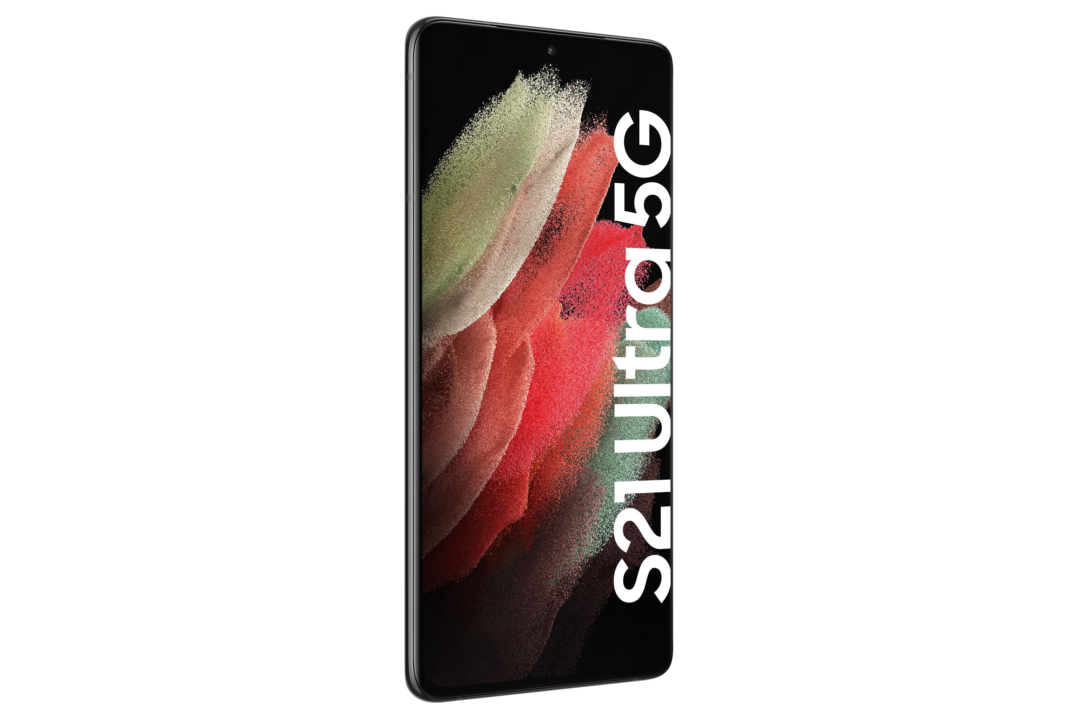 SAMSUNG Galaxy S21 Ultra 5G Black SIM GB Phantom Dual 256