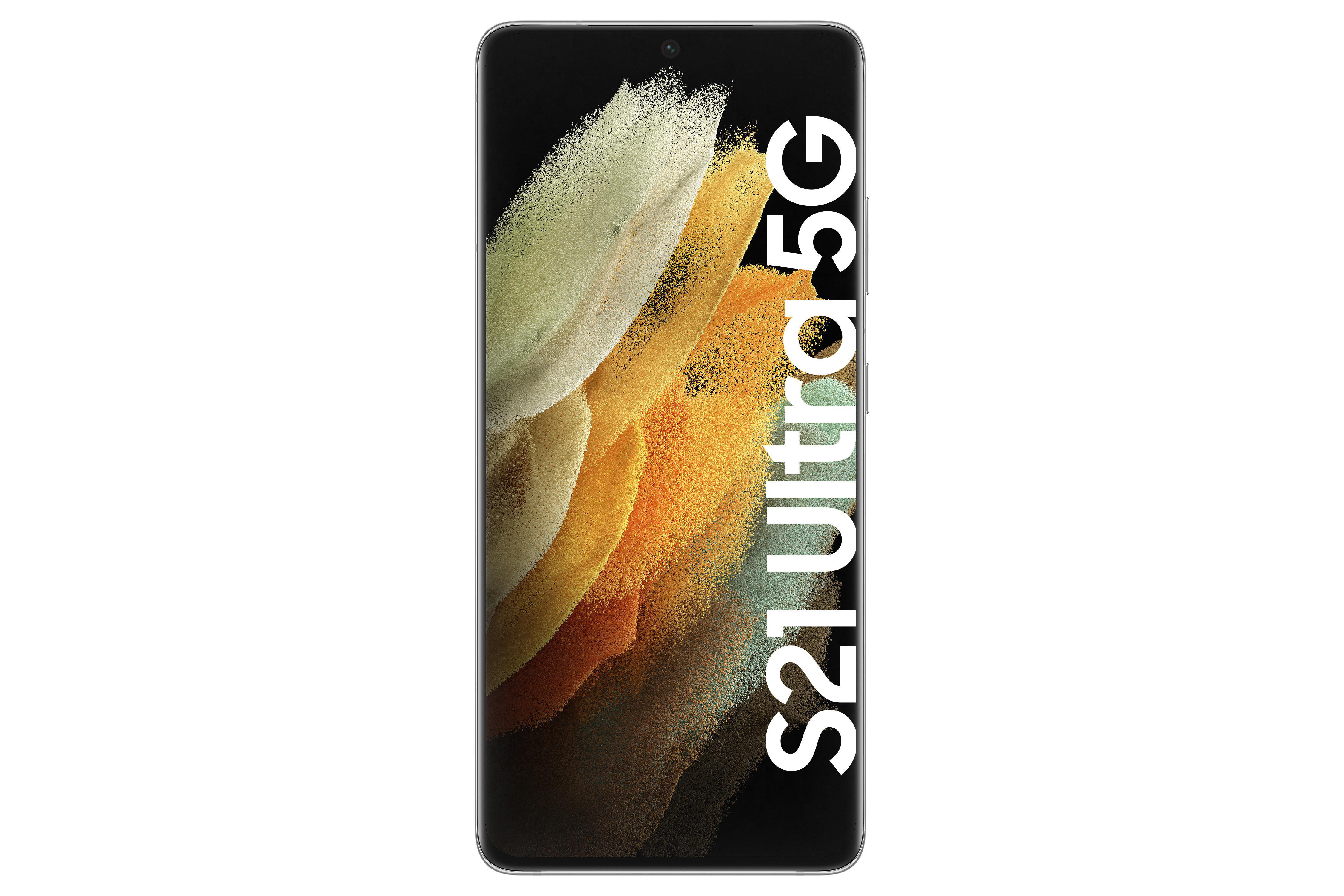 SAMSUNG Galaxy S21 Ultra 5G Phantom GB 256 Dual Silver SIM