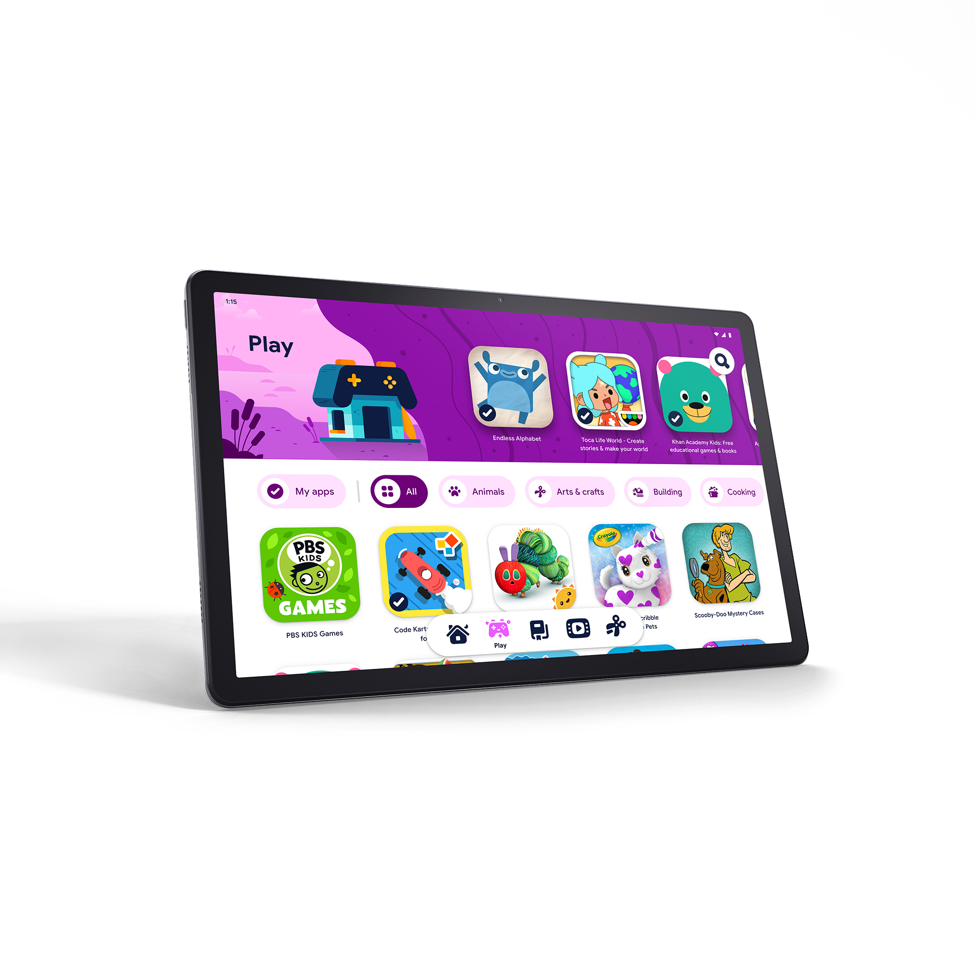LENOVO Tab P11, Premium Tablet, 128 GB, 11 Zoll, Schiefergrau Dual-Tone