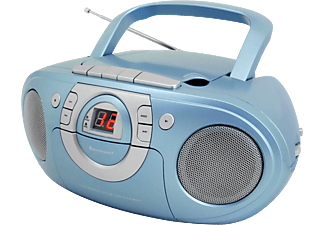 SOUNDMASTER SCD5100BL - Lettore di cassette radio con lettore CD (FM, Blu)