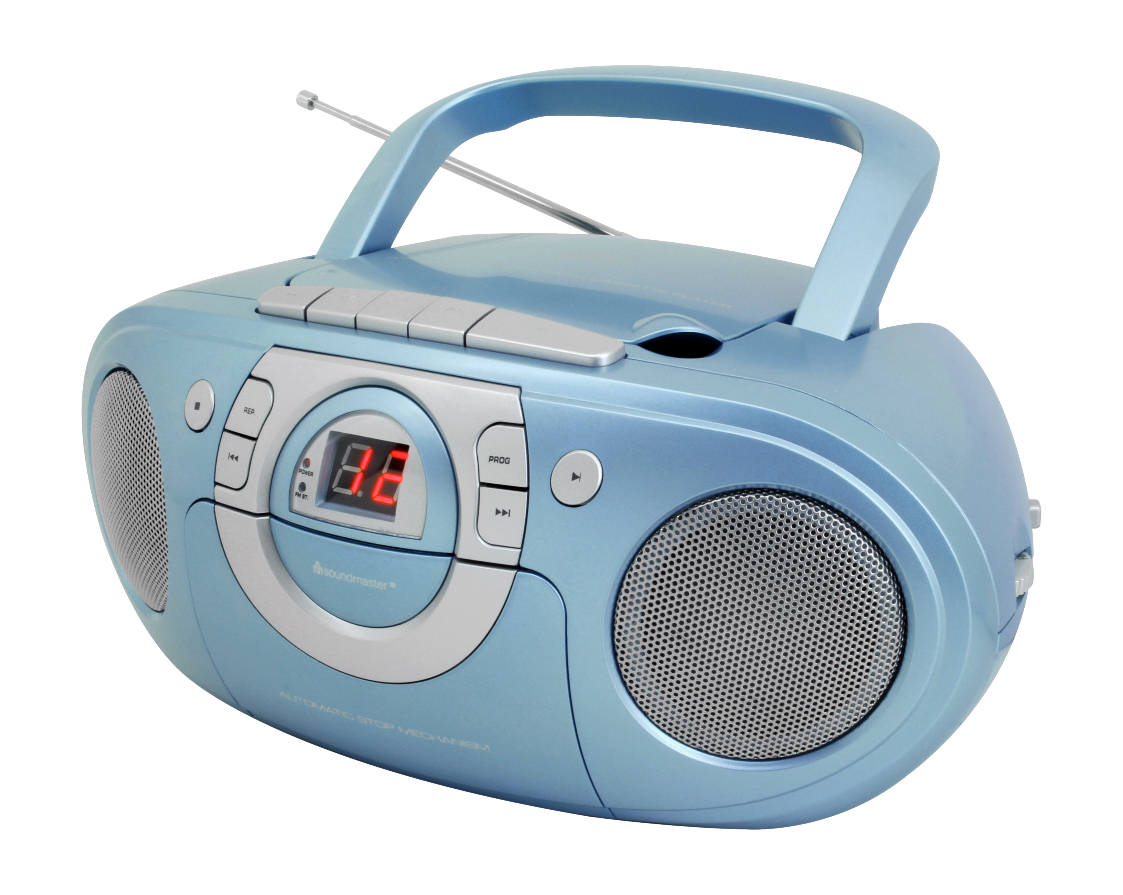 SOUNDMASTER SCD5100BL - Lecteur de cassettes radio avec lecteur CD (FM, Bleu)