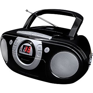 SOUNDMASTER SCD5100SW - Lecteur de cassettes radio avec lecteur CD (FM, Noir)