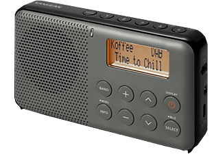 SANGEAN DPR-64 - Digitalradio (DAB+, FM, DAB, Schwarz/Grau)