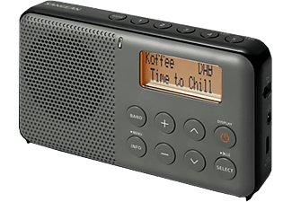 SANGEAN DPR-64 - Radio numérique (DAB+, FM, DAB, Noir/Gris)