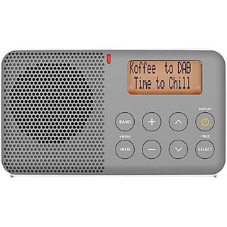 SANGEAN DPR-64 - Radio numérique (DAB+, FM, DAB, Blanc/Gris)