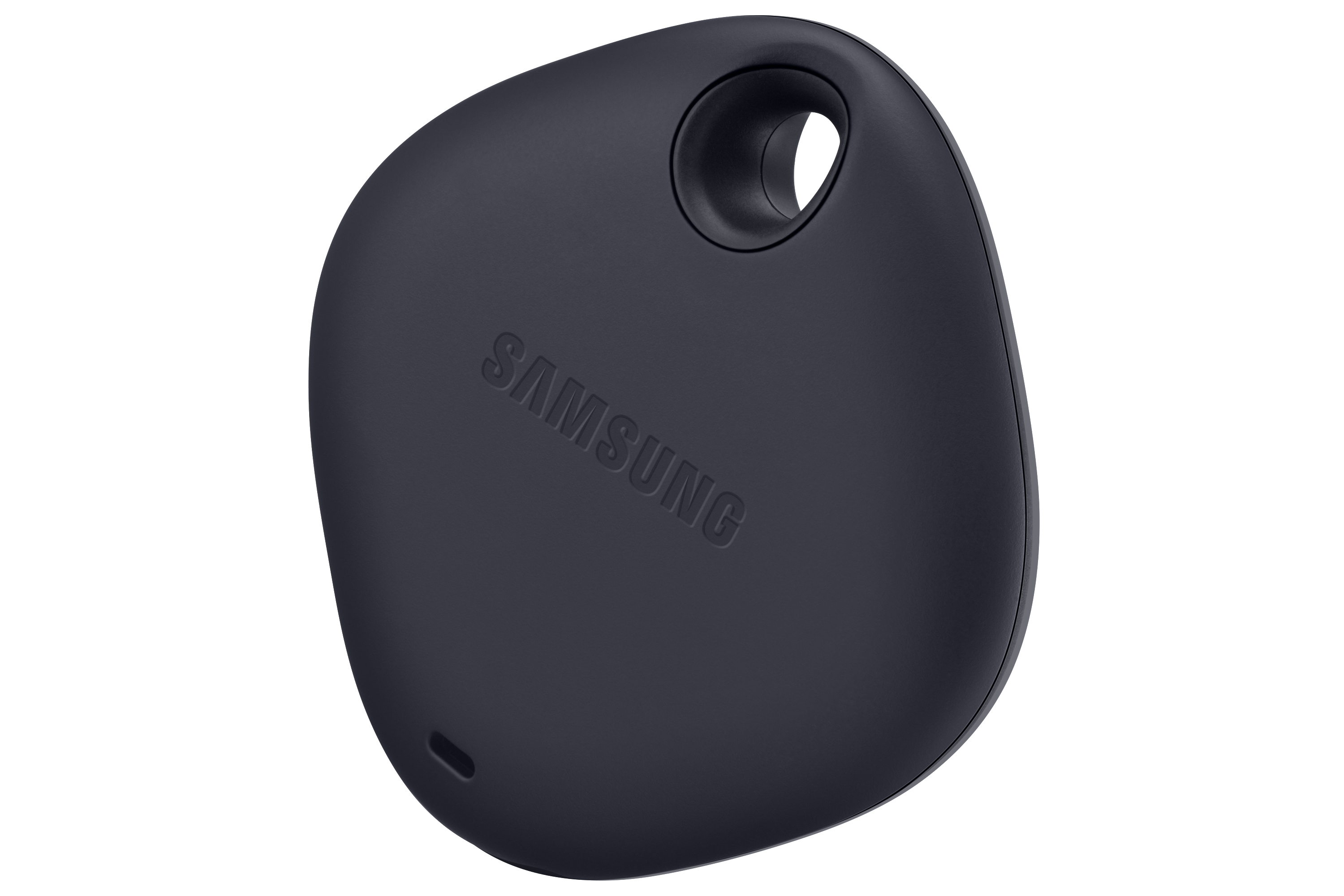 Ein schwarzer Samsung-Tracker, Samsung-Logo sichtbar.