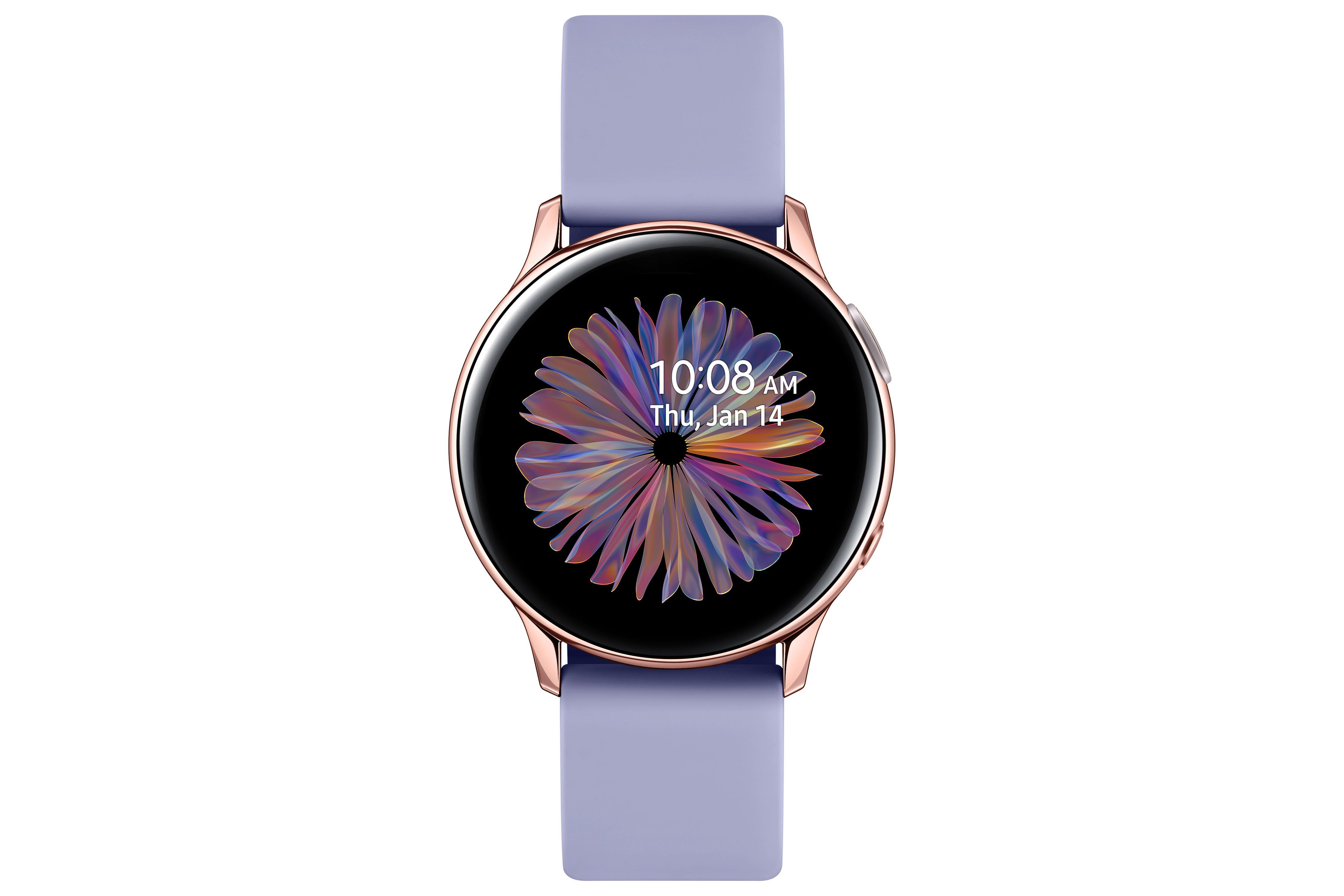 SAMSUNG GALAXY WATCH ACTIVE2 ALU 40MM AG BT Smartwatch Aluminium Fluorkautschuk, S/M, Rose/Gold