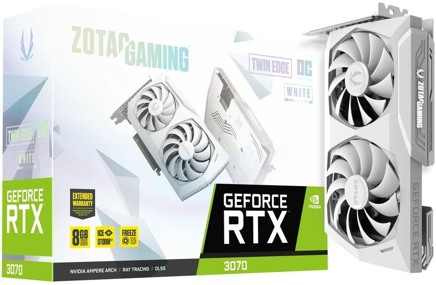 ZOTAC Grafikkarte GeForce RTX 3070 Twin Edge OC White Edition 8GB