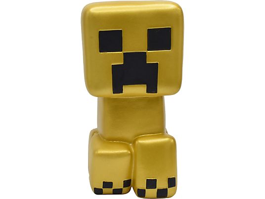 JUST TOYS Minecraft: Gold Creeper - Mega SquishMe - Sammelfigur (Gold/Schwarz)