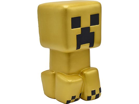 JUST TOYS Minecraft: Gold Creeper - Mega SquishMe - Sammelfigur (Gold/Schwarz)