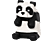 JUST TOYS Minecraft: Panda - Mega SquishMe - Sammelfigur (Schwarz/Weiss)