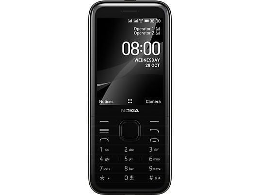 NOKIA 8000 4G - 4 GB Dual-sim Zwart