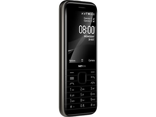 NOKIA 8000 4G - 4 GB Dual-sim Zwart