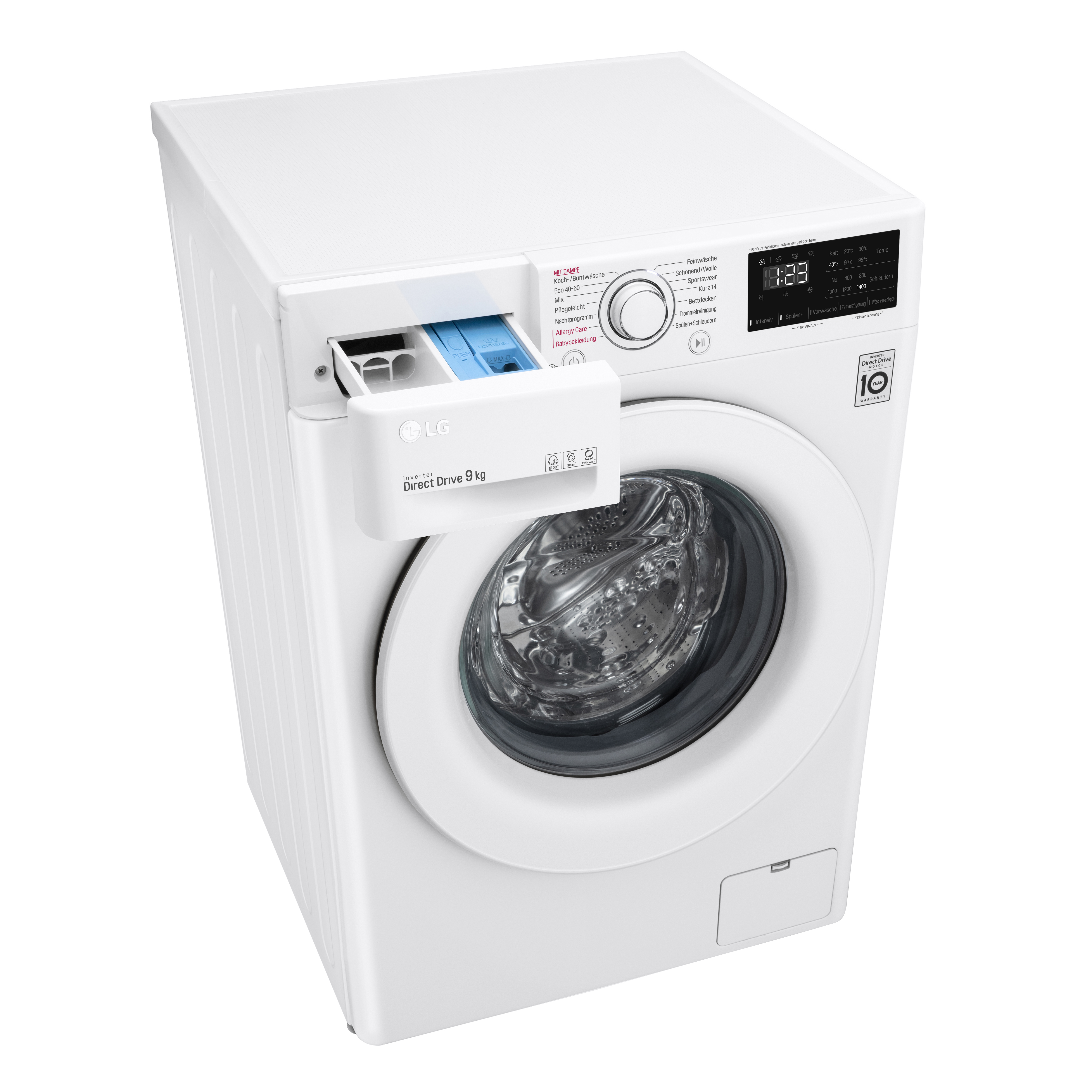 LG ELECTRONICS F4WV309S0 Waschmaschine Frontlader (9 kg, 1400 U/Min., B, Frontlader)