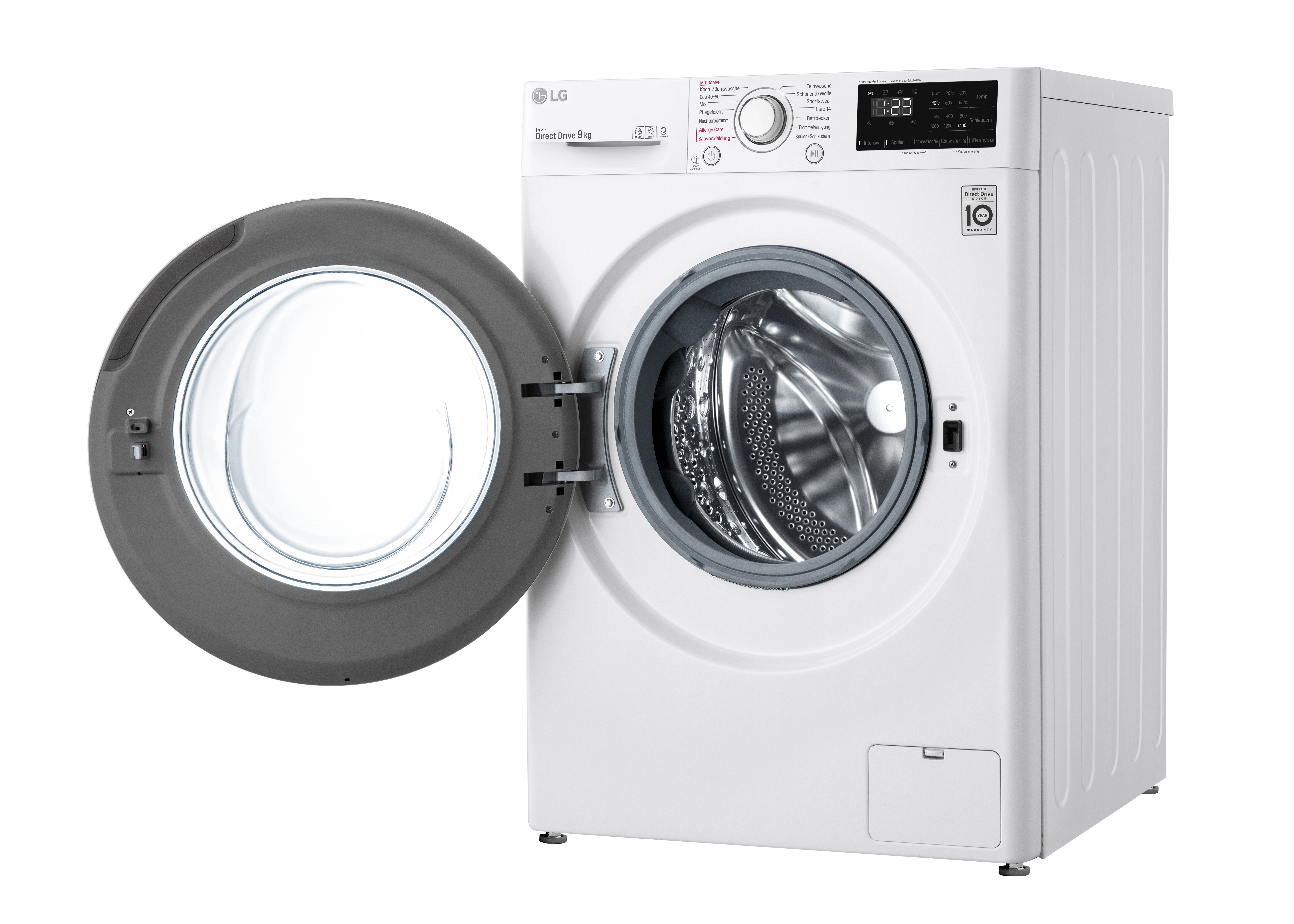 LG ELECTRONICS F4WV309S0 Waschmaschine Frontlader (9 kg, 1400 U/Min., B, Frontlader)