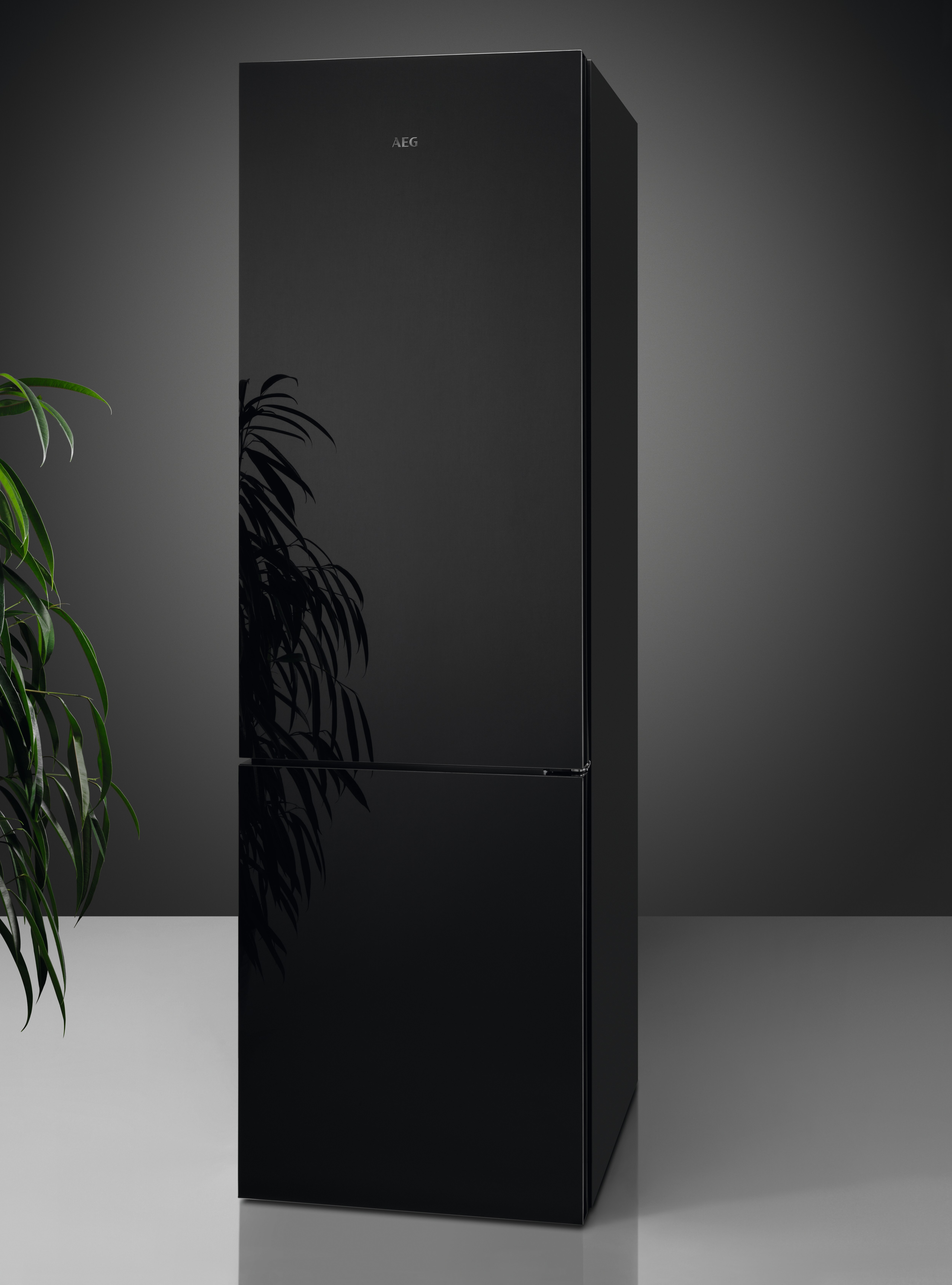 AEG RCB736E4MK Kühlgefrierkombination (E, 366 l, 2010 mm hoch, Black/Glass)