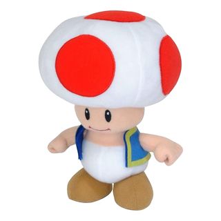 TOGETHER PLUS Nintendo: Super Mario - Toad Red (20 cm) - Plüschfigur (Mehrfarbig)