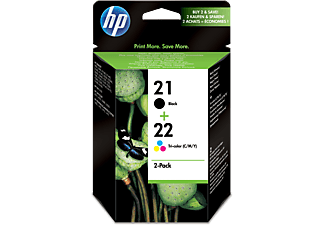 HP 21/22 fekete/háromszínű 2 darabos eredeti tintapatron (SD367AE)