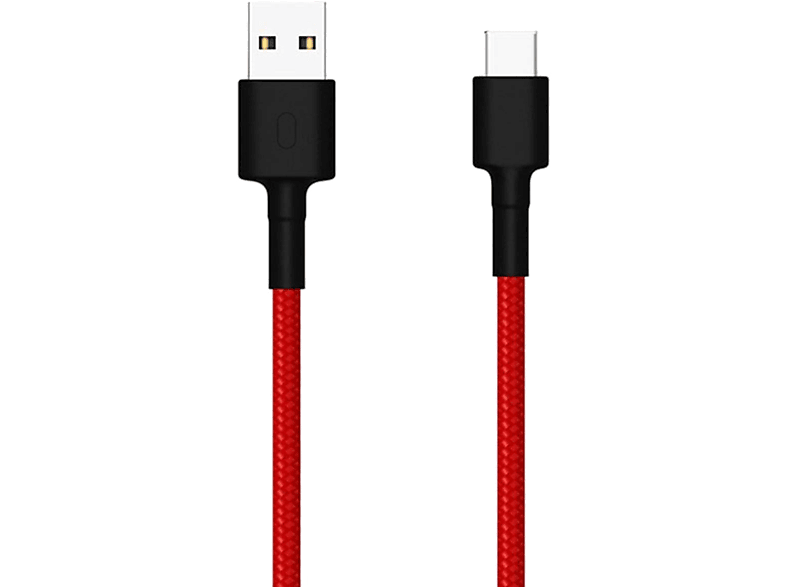 XIAOMI Mi Braided USB Type-C kábel 100cm, piros (SJV4110GL)