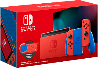 Switch - Édition Mario rouge et bleu - Console de jeu - Rouge/Bleu